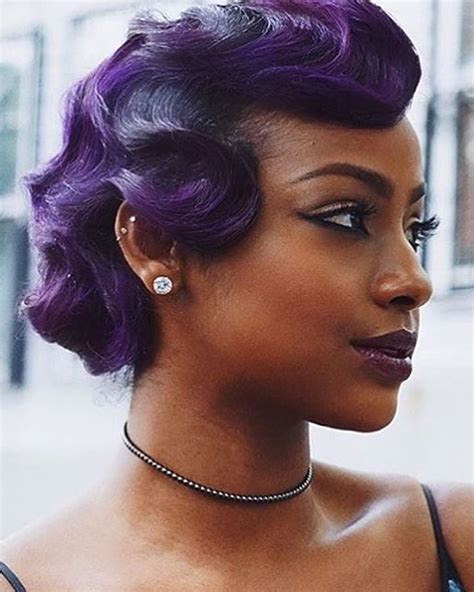 short hair with finger waves